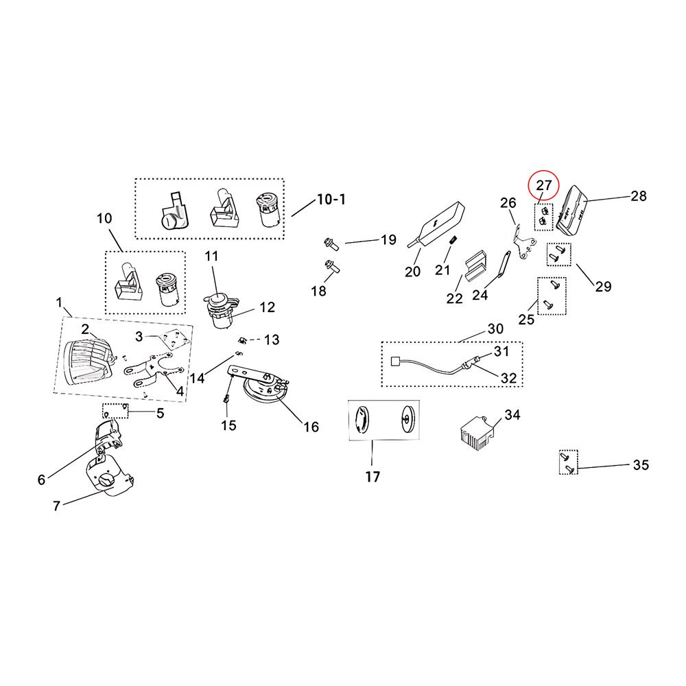 Surron Light Bee X/L1E - Nut B2008 M5 (MPC: B2-008-05-F2)(Packed in 10s)